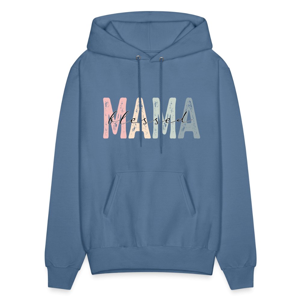 Blessed Mama Hoodie - denim blue