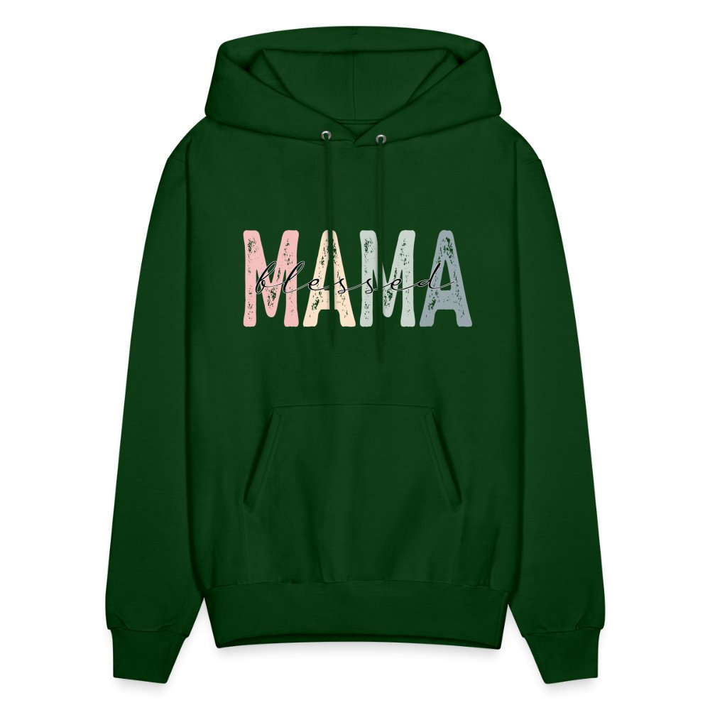 Blessed Mama Hoodie - forest green