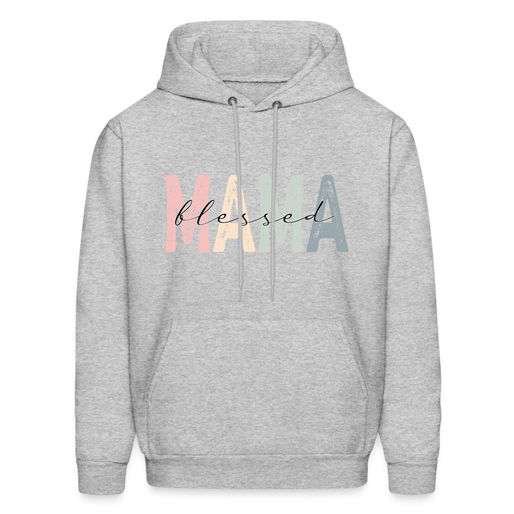 Blessed Mama Hoodie - heather gray