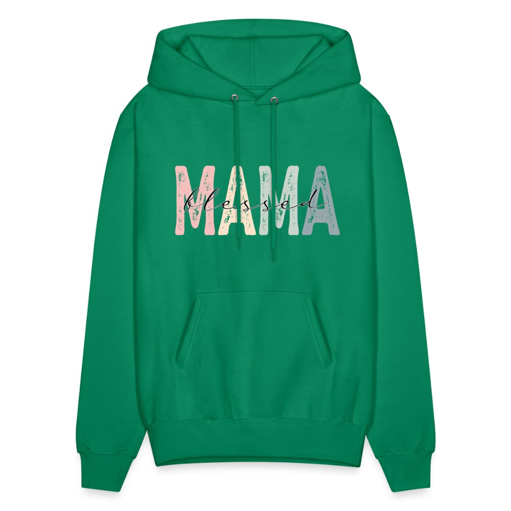 Blessed Mama Hoodie - kelly green