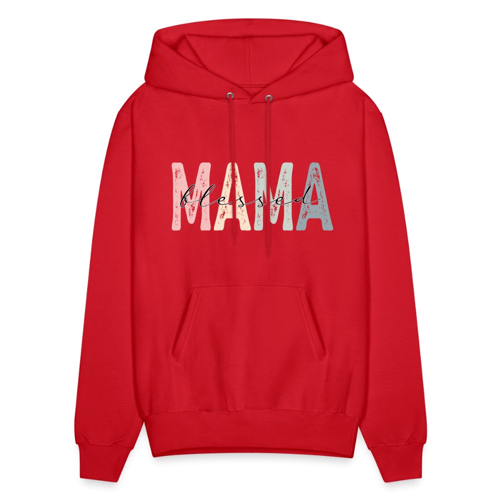 Blessed Mama Hoodie - red