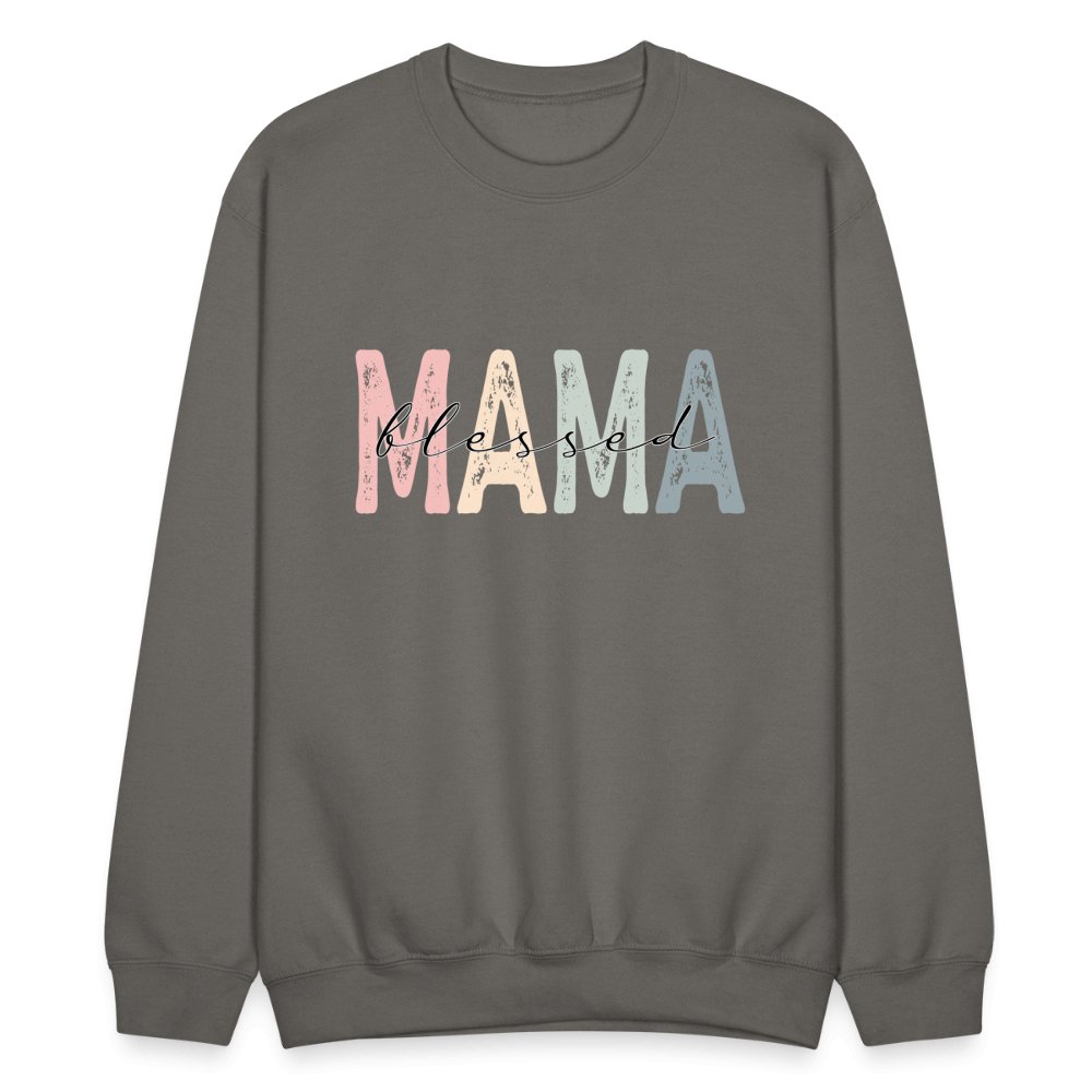 Blessed Mama Sweatshirt - asphalt gray