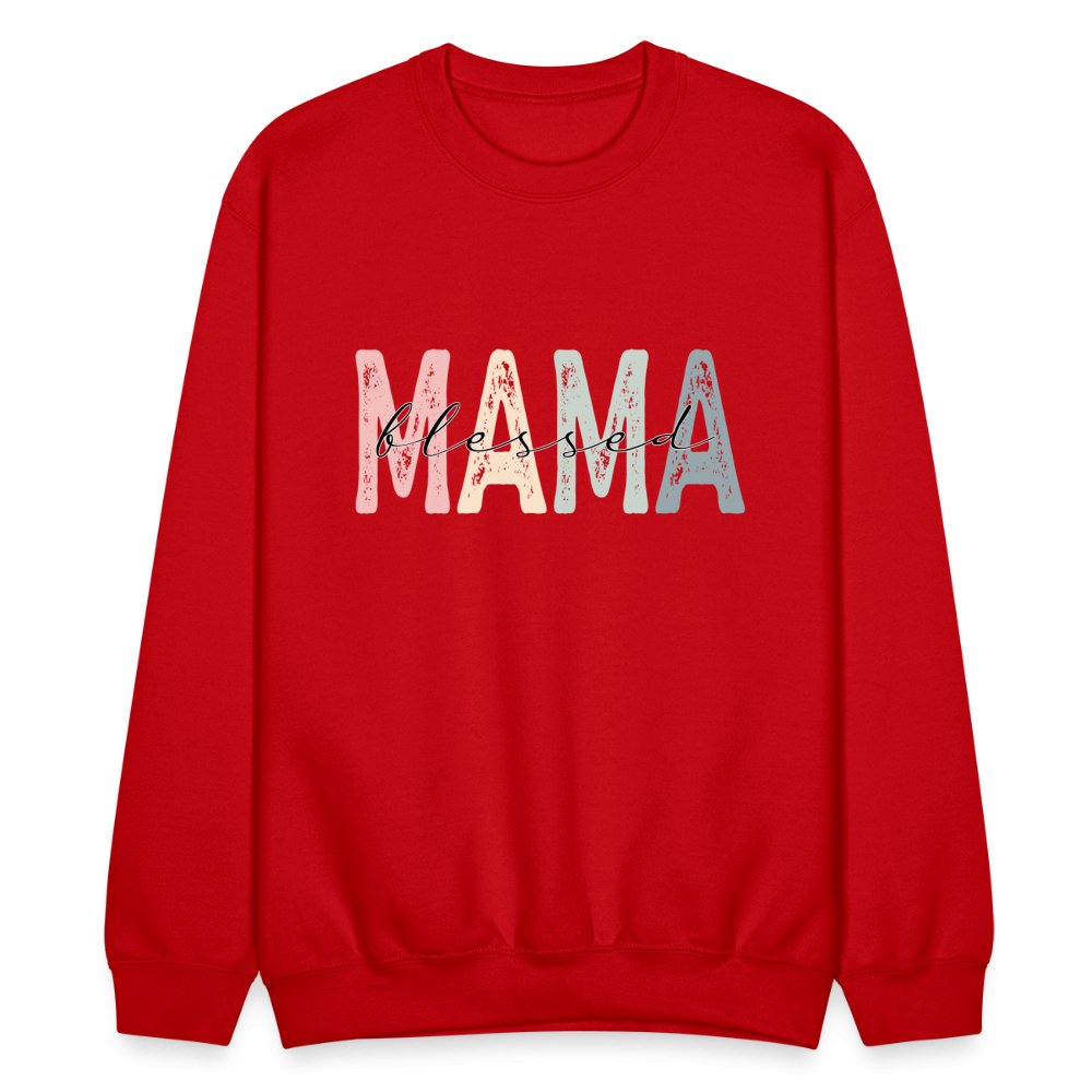 Blessed Mama Sweatshirt - red