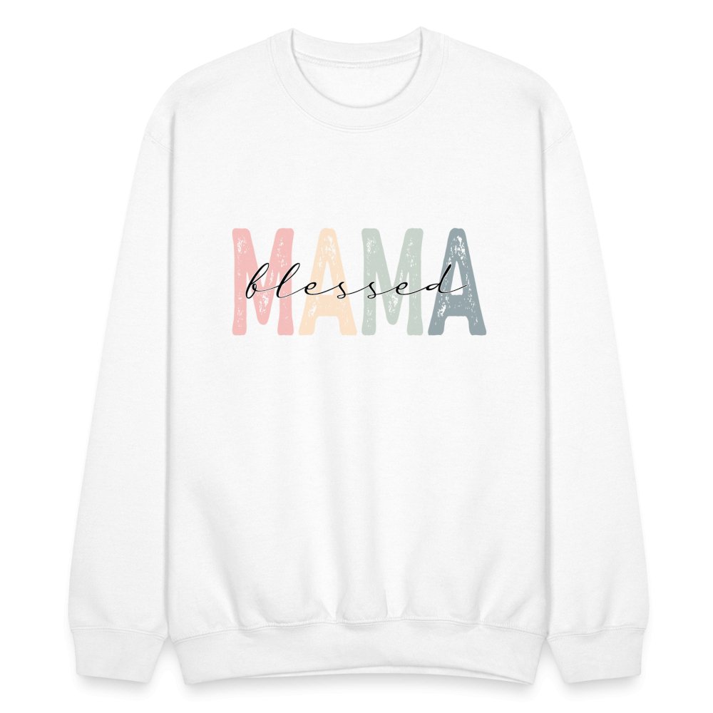 Blessed Mama Sweatshirt - option1# - Unisex Crewneck Sweatshirt | Gildan 18000