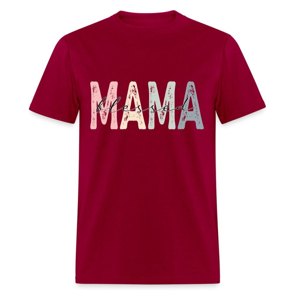 Blessed Mama Unisex Classic T-Shirt - dark red