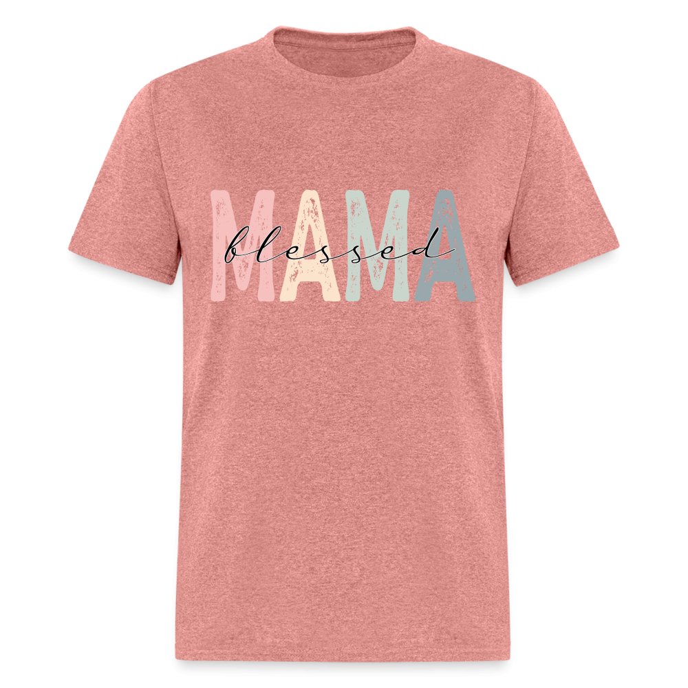 Blessed Mama Unisex Classic T-Shirt - heather mauve