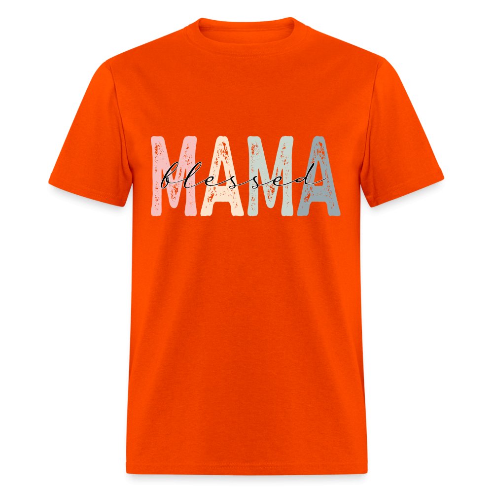 Blessed Mama Unisex Classic T-Shirt - orange