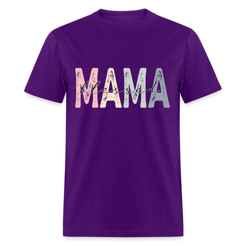 Blessed Mama Unisex Classic T-Shirt - purple