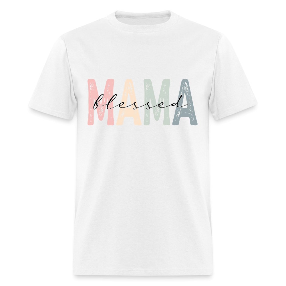 Blessed Mama Unisex Classic T-Shirt - white