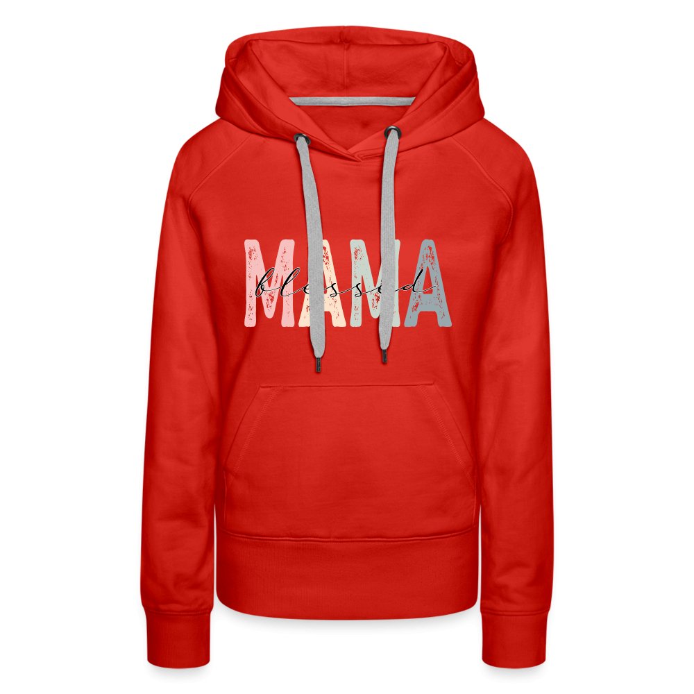 Blessed Mama Women’s Premium Hoodie - red