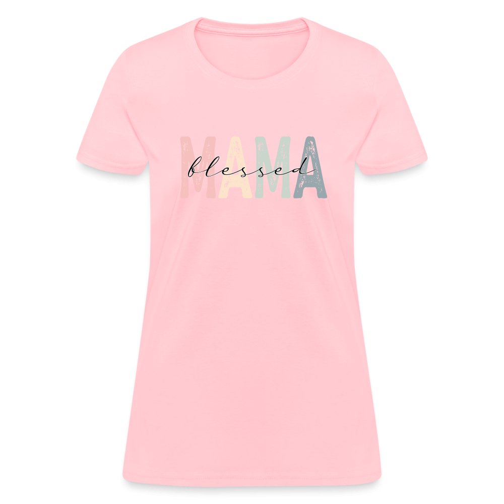 Blessed Mama Women's T-Shirt - pink