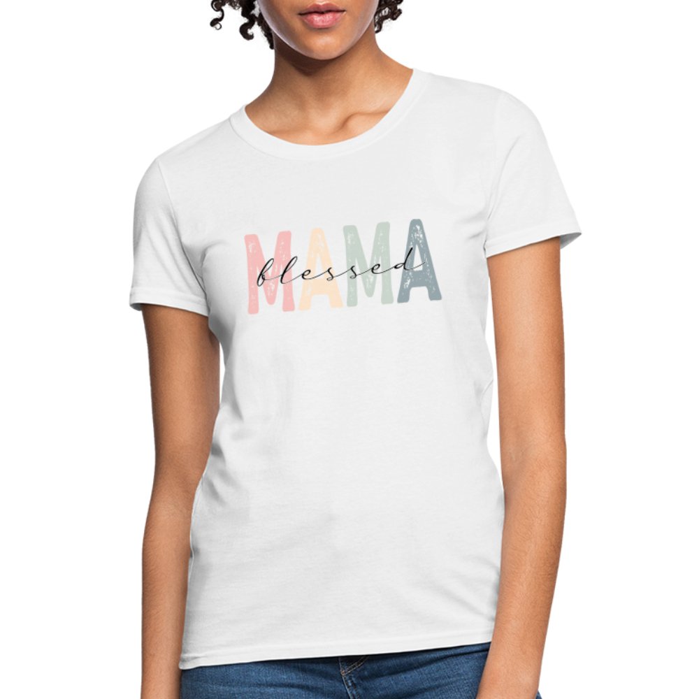 Blessed Mama Women's T-Shirt - white