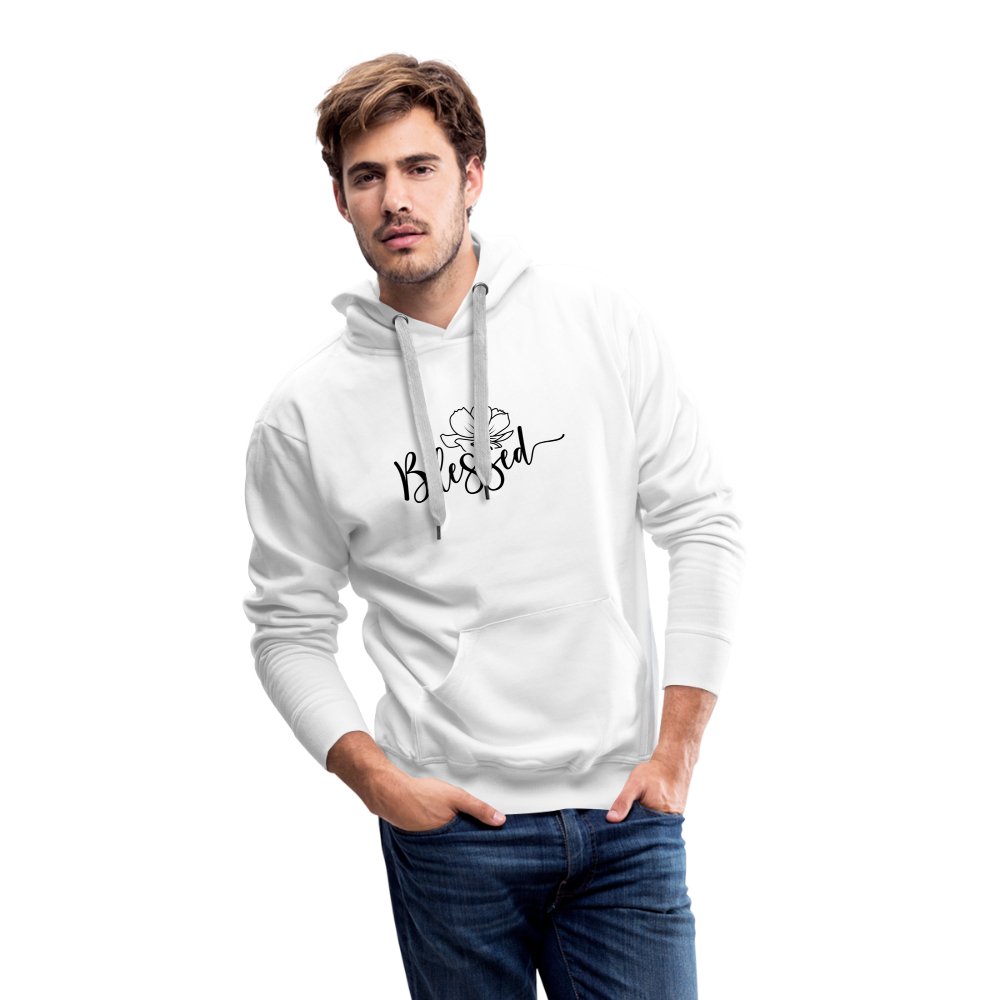 Blessed Men’s Premium Hoodie - white