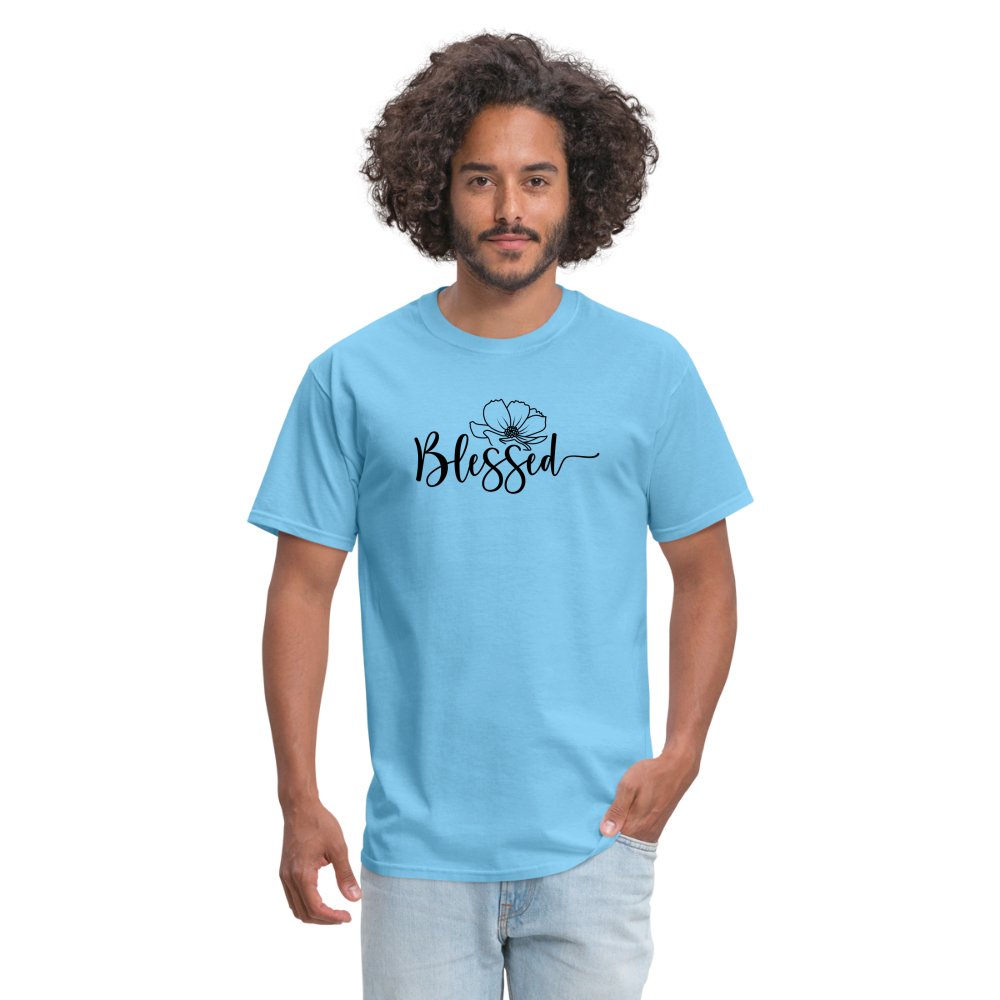 Blessed T-Shirt (Spreading Good Vibes) - option1# - Unisex Classic T-Shirt | Fruit of the Loom 3930