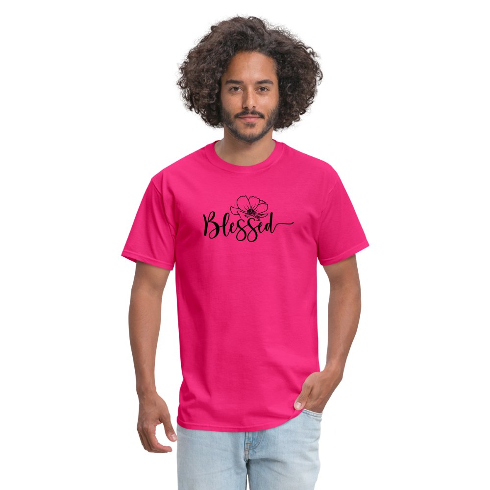 Blessed T-Shirt (Spreading Good Vibes) - option1# - Unisex Classic T-Shirt | Fruit of the Loom 3930