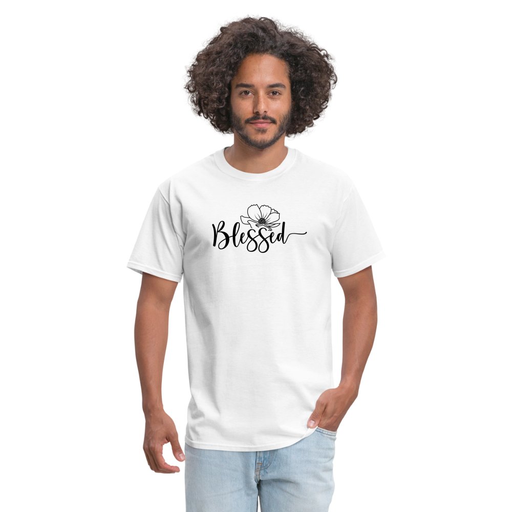 Blessed T-Shirt (Spreading Good Vibes) - white