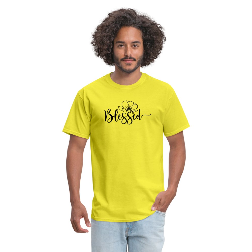 Blessed T-Shirt (Spreading Good Vibes) - option1# - Unisex Classic T-Shirt | Fruit of the Loom 3930