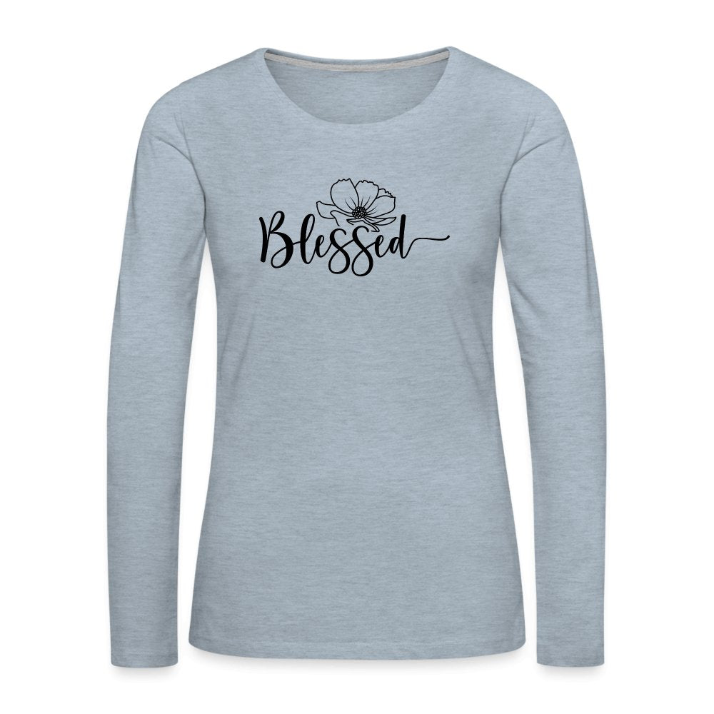 Blessed Women's Premium Long Sleeve T-Shirt - option1# - Women's Premium Long Sleeve T-Shirt | Spreadshirt 876