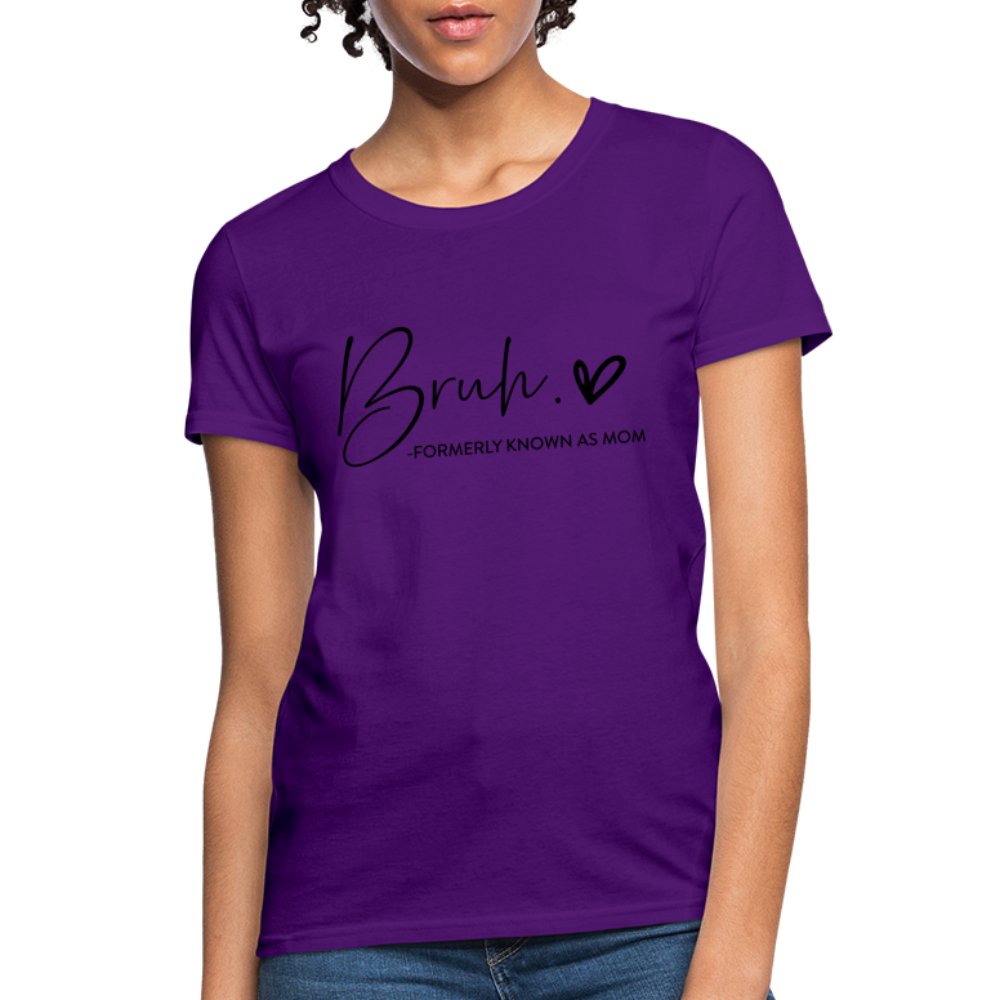 Bruh Formerly known as Mom T-Shirt - purple