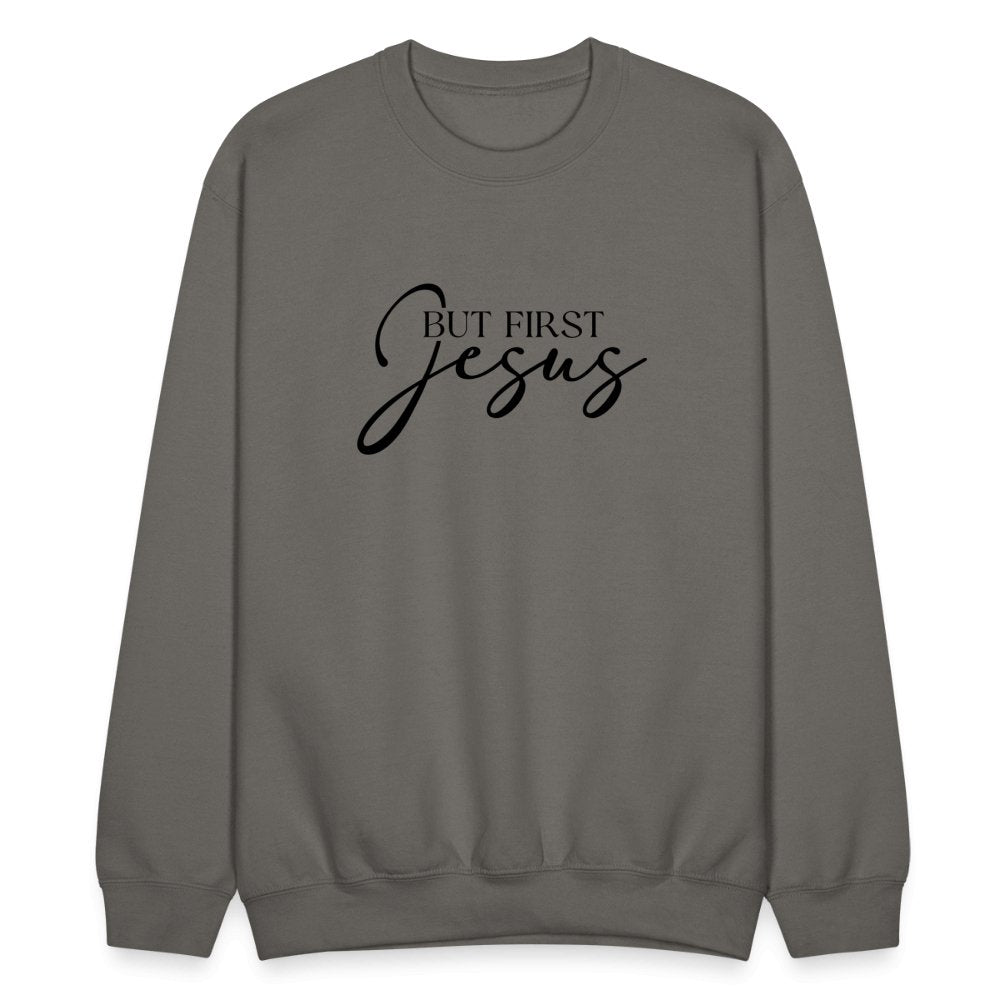 But First Jesus Sweatshirt - option1# - Unisex Crewneck Sweatshirt | Gildan 18000