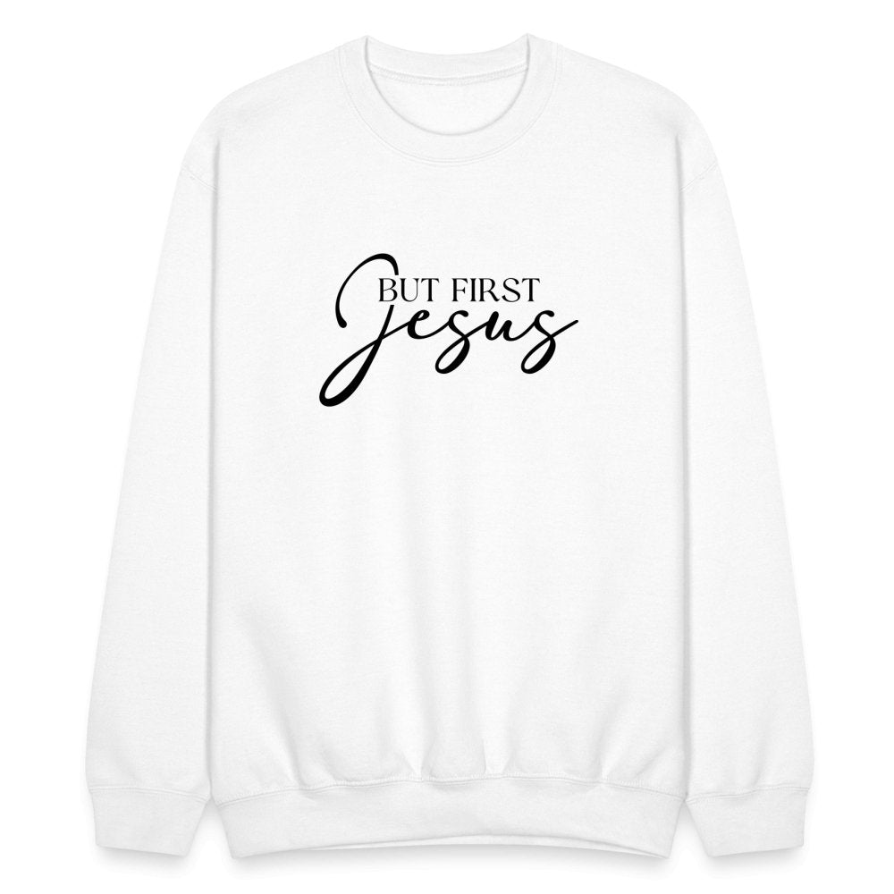 But First Jesus Sweatshirt - option1# - Unisex Crewneck Sweatshirt | Gildan 18000