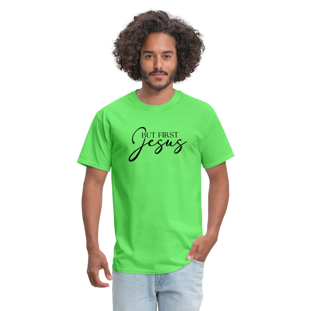 But First Jesus T-Shirt - option1# - Unisex Classic T-Shirt | Fruit of the Loom 3930