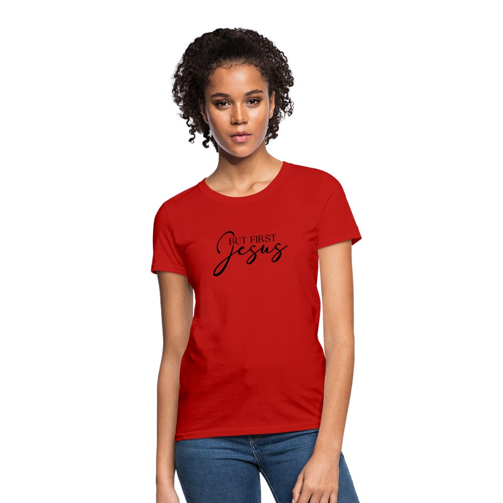 But First Jesus Women's T-Shirt - option1# - Women's T-Shirt | Fruit of the Loom L3930R