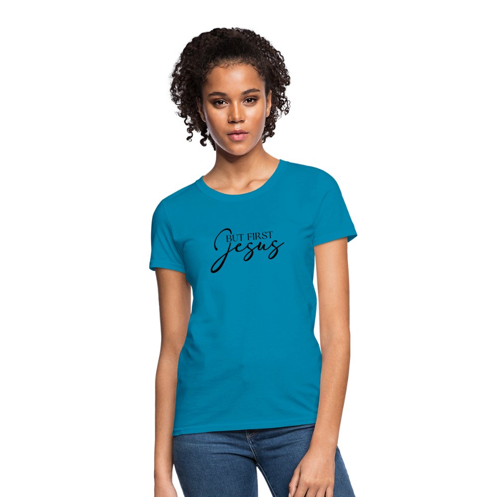 But First Jesus Women's T-Shirt - option1# - Women's T-Shirt | Fruit of the Loom L3930R