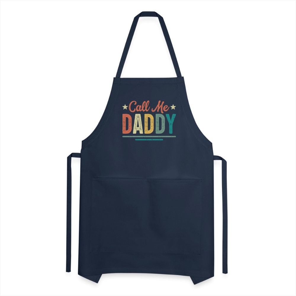 Call Me Daddy Apron - navy