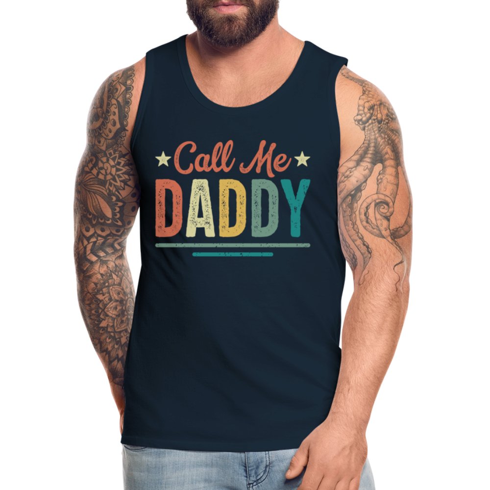 Call Me Daddy Premium Tank Top - heather gray