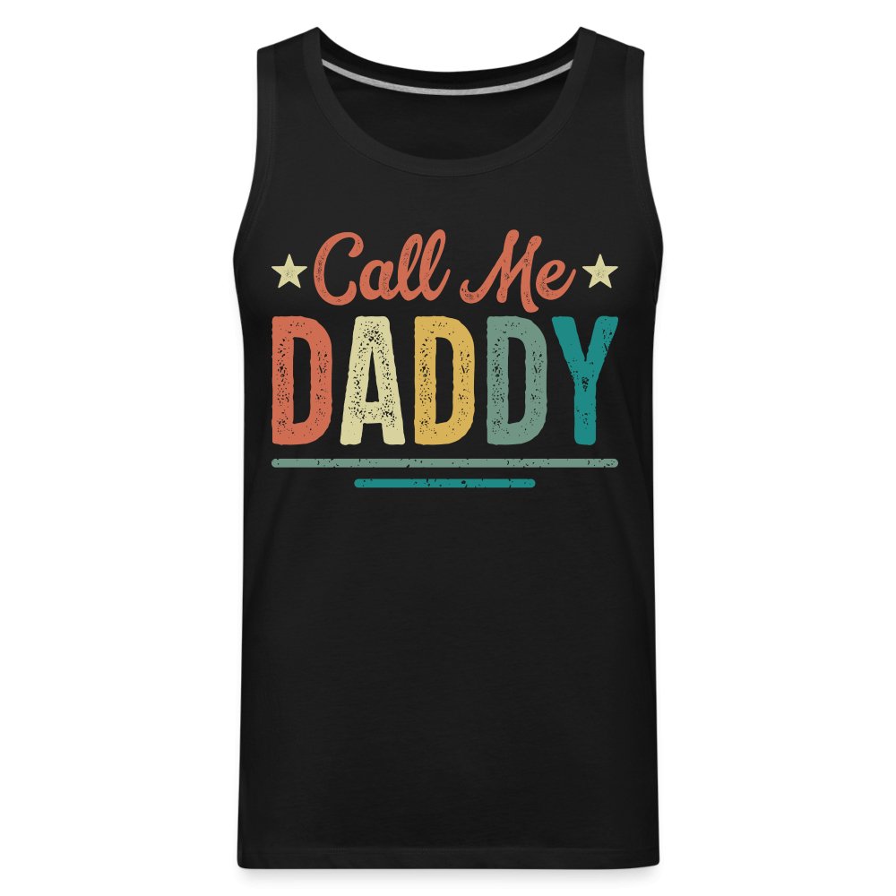 Call Me Daddy Premium Tank Top - white