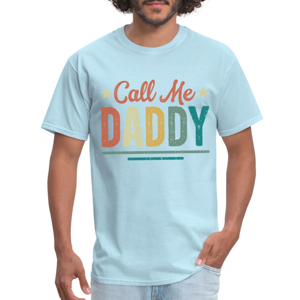 Call Me Daddy T-Shirt - powder blue