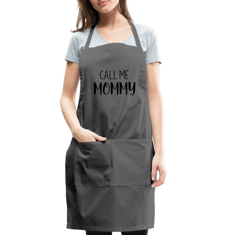 Call Me Mommy - Adjustable Apron - charcoal