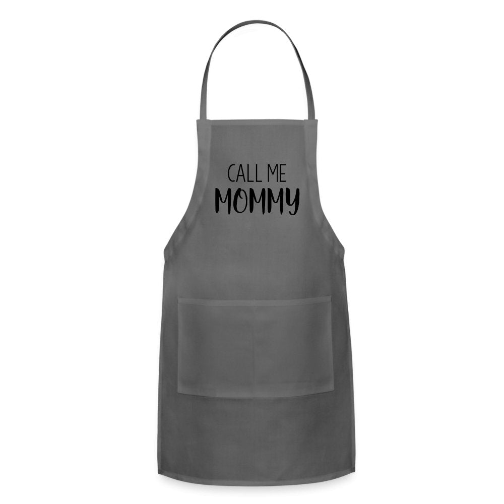 Call Me Mommy - Adjustable Apron - charcoal