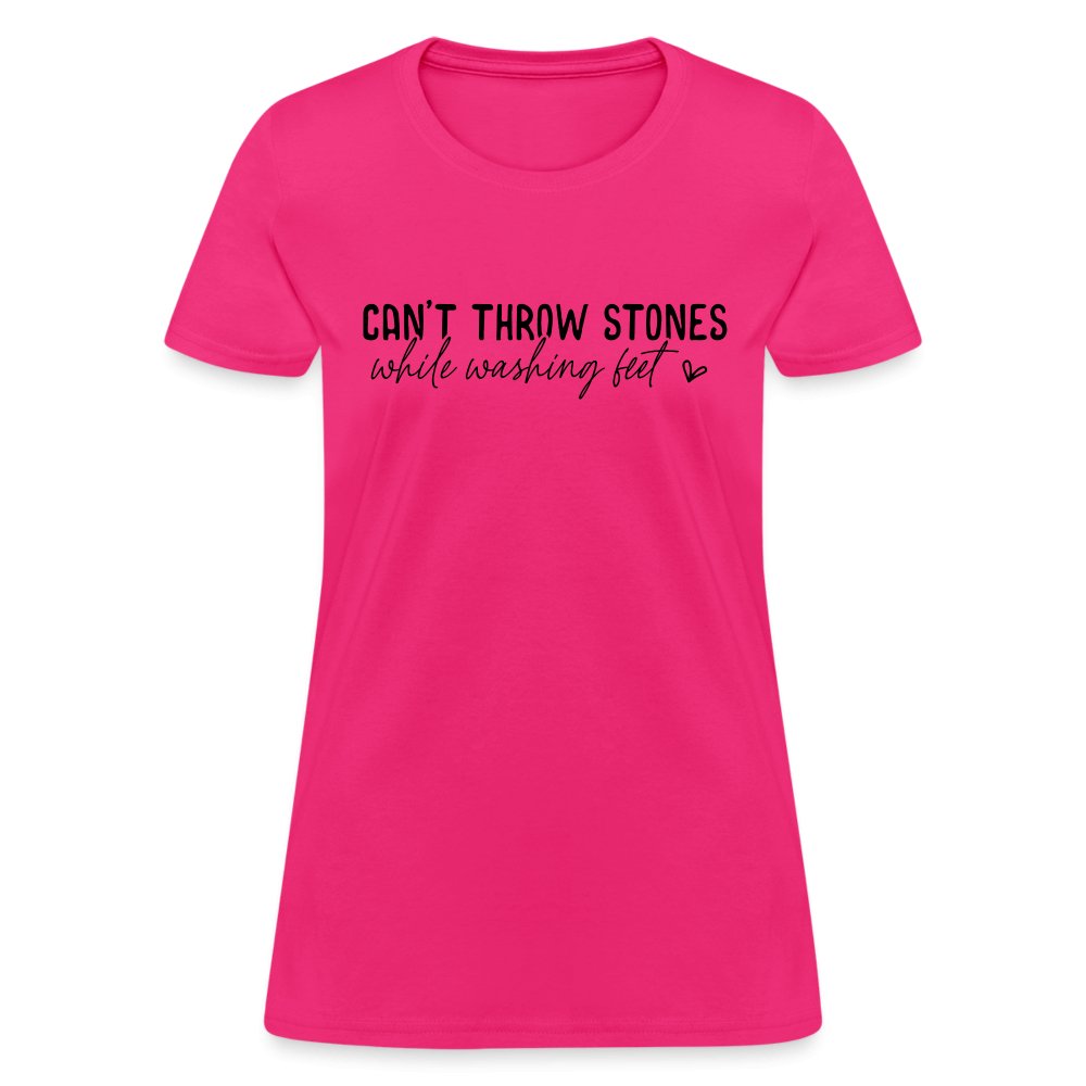 Can't Throw Stone While Washing Feet Women's T-Shirt - option1# - Women's T-Shirt | Fruit of the Loom L3930R