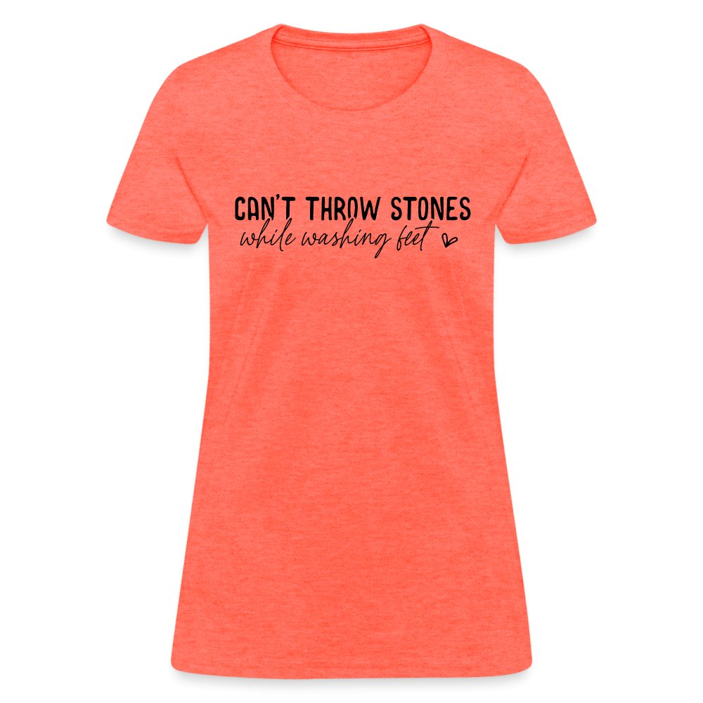 Can't Throw Stone While Washing Feet Women's T-Shirt - option1# - Women's T-Shirt | Fruit of the Loom L3930R