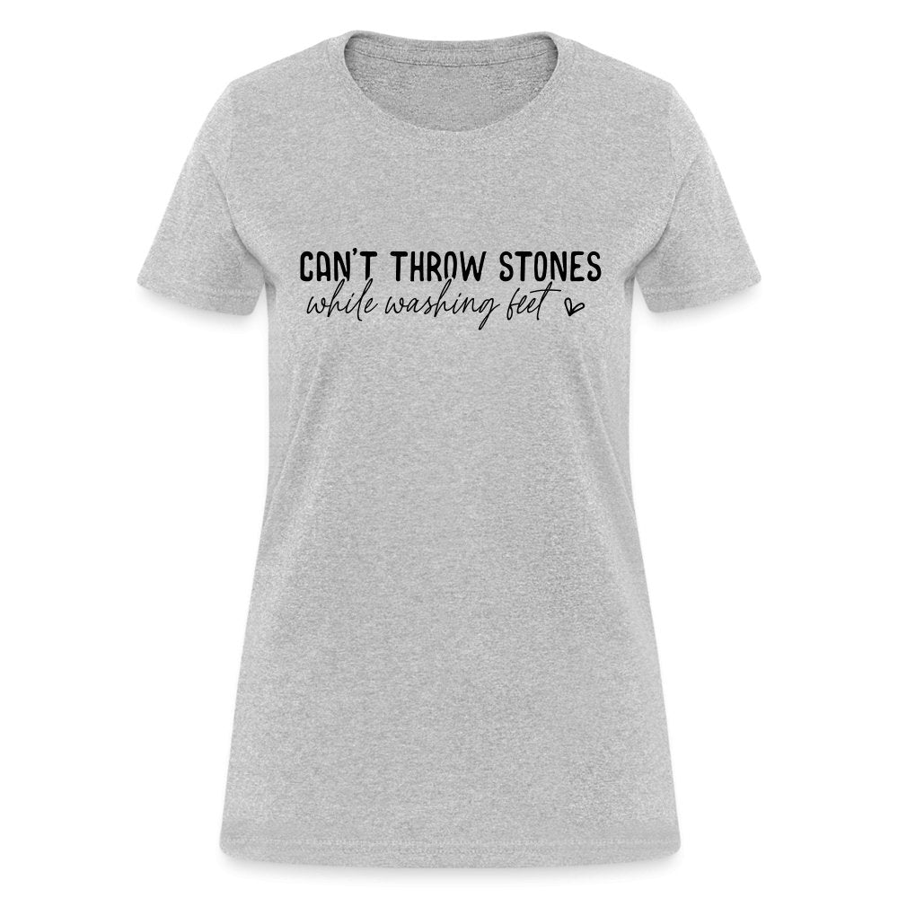 Can't Throw Stone While Washing Feet Women's T-Shirt - option1# - Women's T-Shirt | Fruit of the Loom L3930R