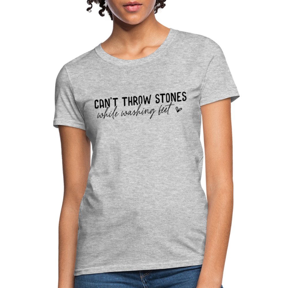 Can't Throw Stone While Washing Feet Women's T-Shirt - option1# - Women's T-Shirt | Fruit of the Loom L3930R