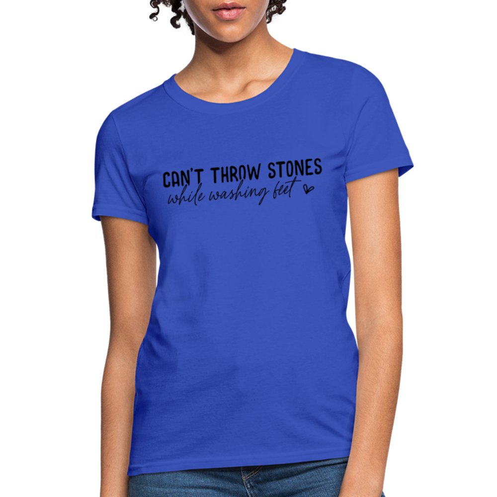 Can't Throw Stone While Washing Feet Women's T-Shirt - option1# - Women's T-Shirt | Fruit of the Loom L3930R