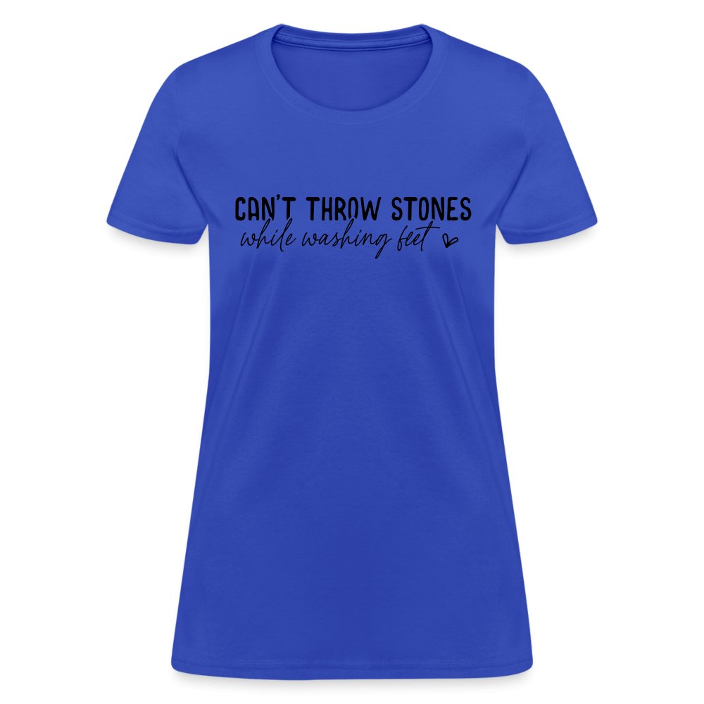 Can't Throw Stone While Washing Feet Women's T-Shirt - option1# - Women's T-Shirt | Fruit of the Loom L3930R