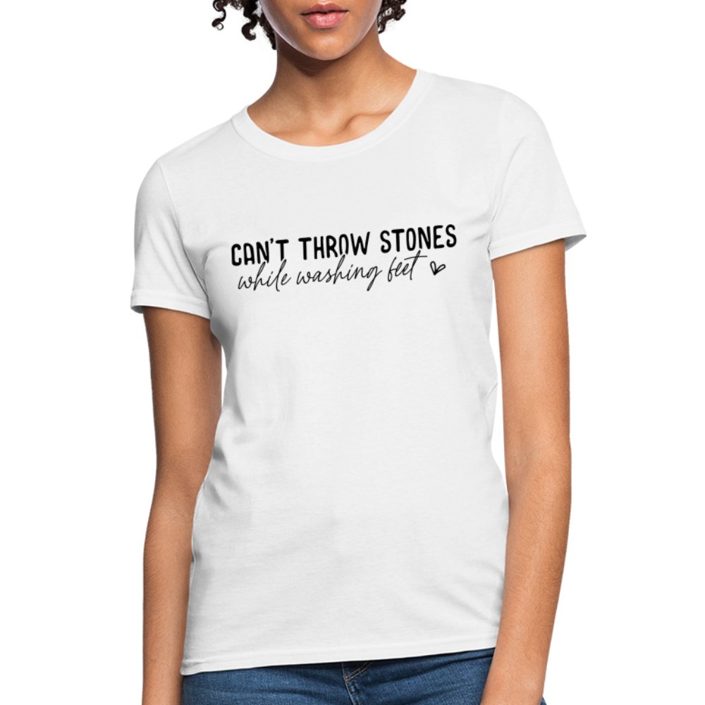 Can't Throw Stone While Washing Feet Women's T-Shirt - option1# - Women's T-Shirt | Fruit of the Loom L3930R