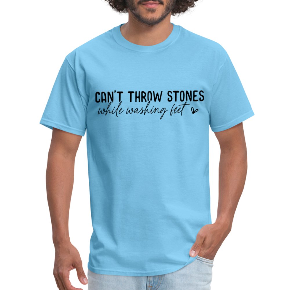 Can't Throw Stones While Washing Feet T-Shirt - option1# - Unisex Classic T-Shirt | Fruit of the Loom 3930