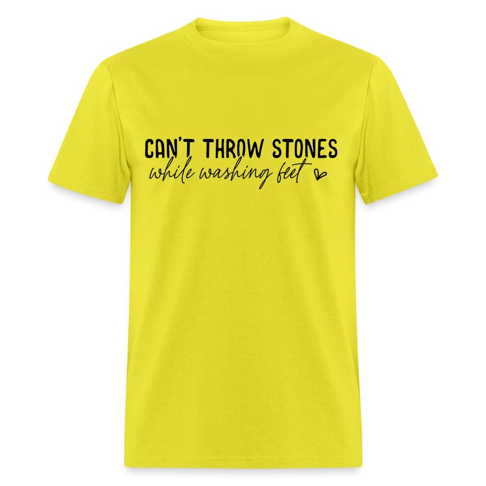 Can't Throw Stones While Washing Feet T-Shirt - sage