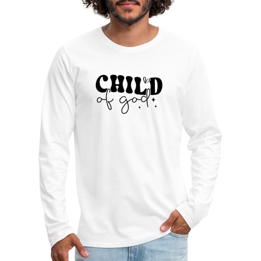 Child of God Men's Premium Long Sleeve T-Shirt - option1# - Men's Premium Long Sleeve T-Shirt | Spreadshirt 875