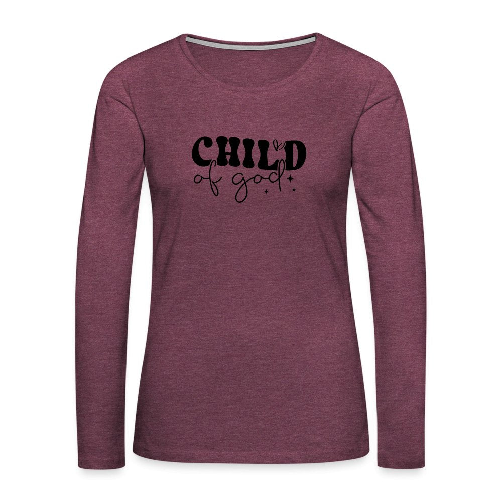 Child of God Women's Premium Long Sleeve T-Shirt - option1# - Women's Premium Long Sleeve T-Shirt | Spreadshirt 876