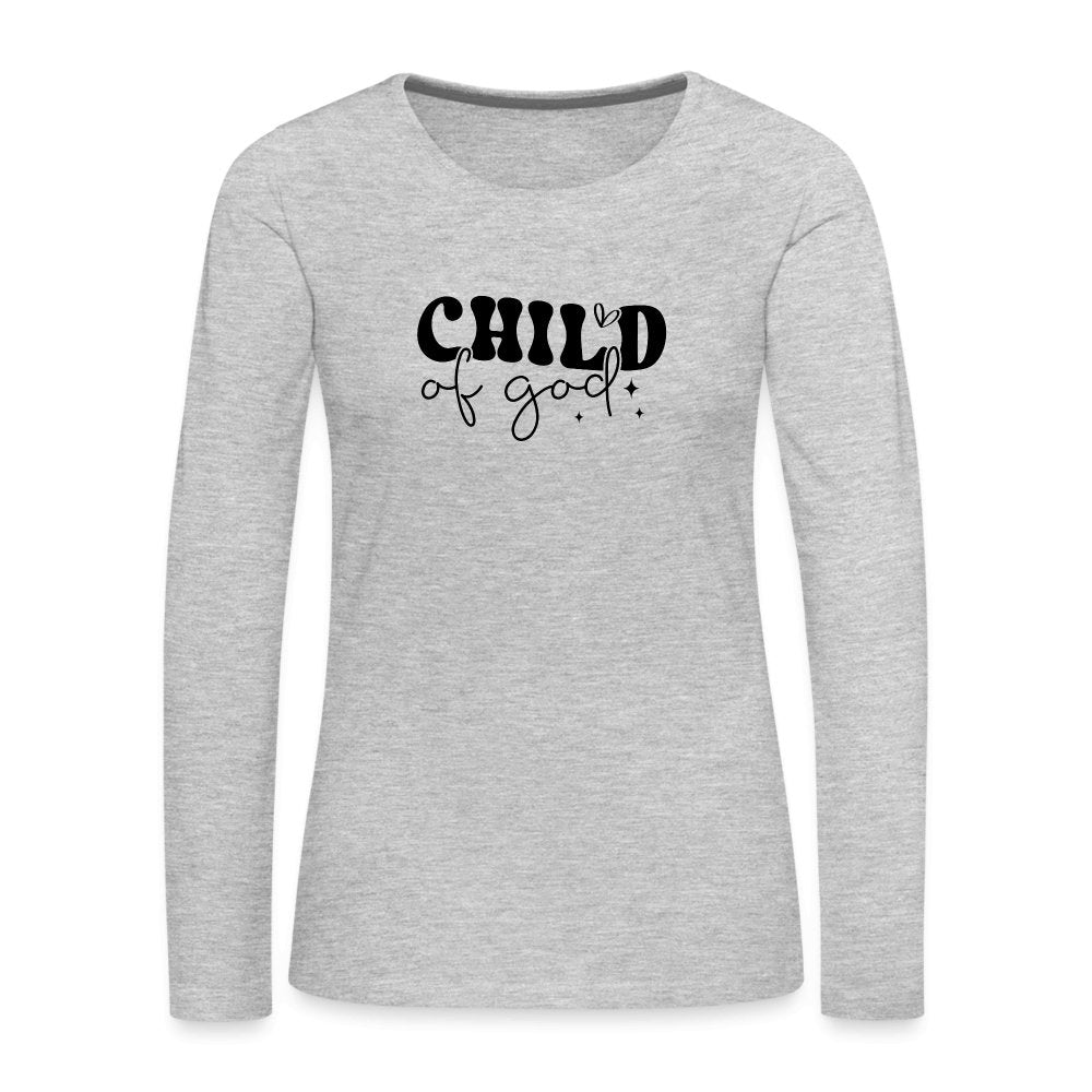 Child of God Women's Premium Long Sleeve T-Shirt - option1# - Women's Premium Long Sleeve T-Shirt | Spreadshirt 876