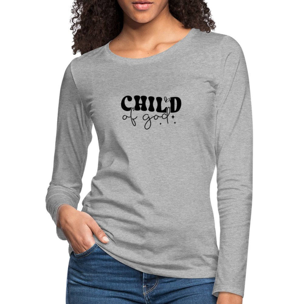 Child of God Women's Premium Long Sleeve T-Shirt - option1# - Women's Premium Long Sleeve T-Shirt | Spreadshirt 876