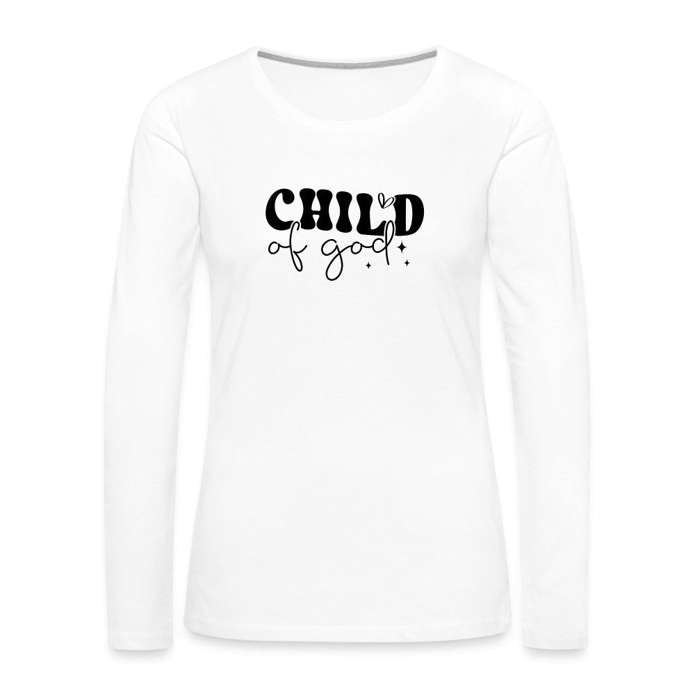 Child of God Women's Premium Long Sleeve T-Shirt - option1# - Women's Premium Long Sleeve T-Shirt | Spreadshirt 876