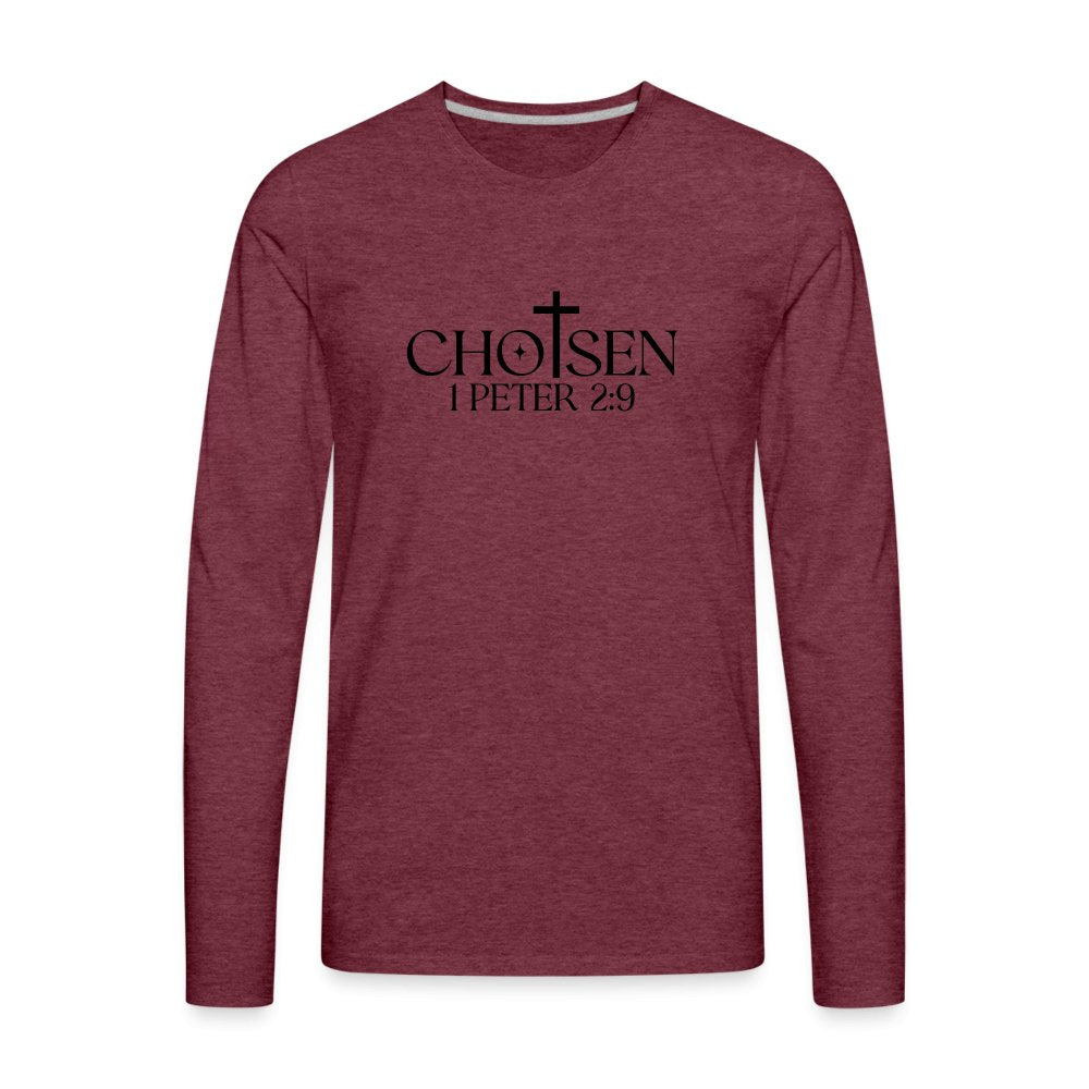 Chosen 1 Peter 2:9 Men's Premium Long Sleeve T-Shirt - option1# - Men's Premium Long Sleeve T-Shirt | Spreadshirt 875