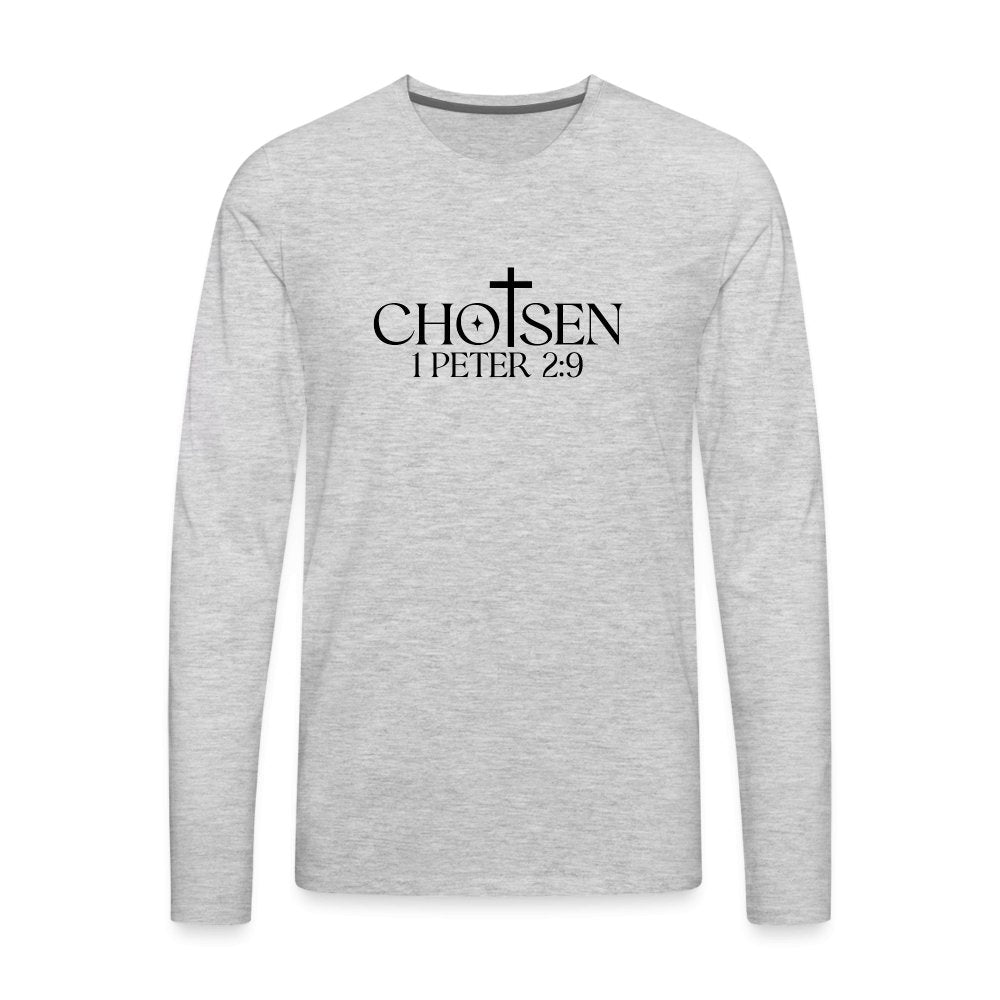 Chosen 1 Peter 2:9 Men's Premium Long Sleeve T-Shirt - option1# - Men's Premium Long Sleeve T-Shirt | Spreadshirt 875